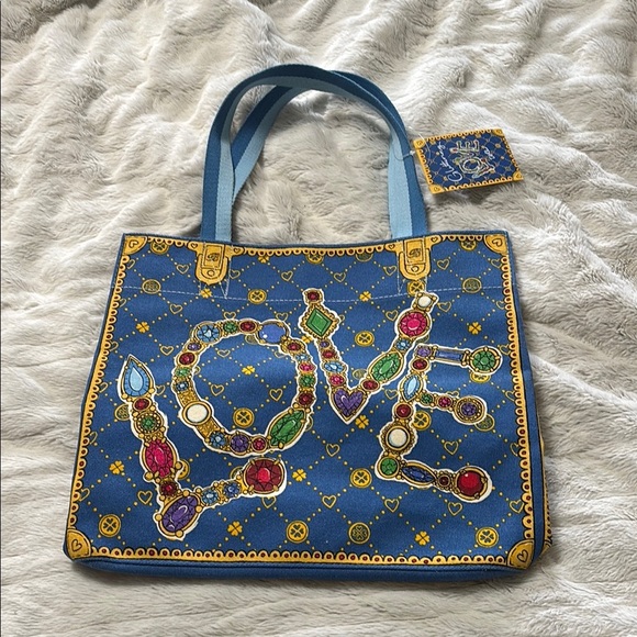 Brighton Glittering LOVE tote NWT - Picture 1 of 11